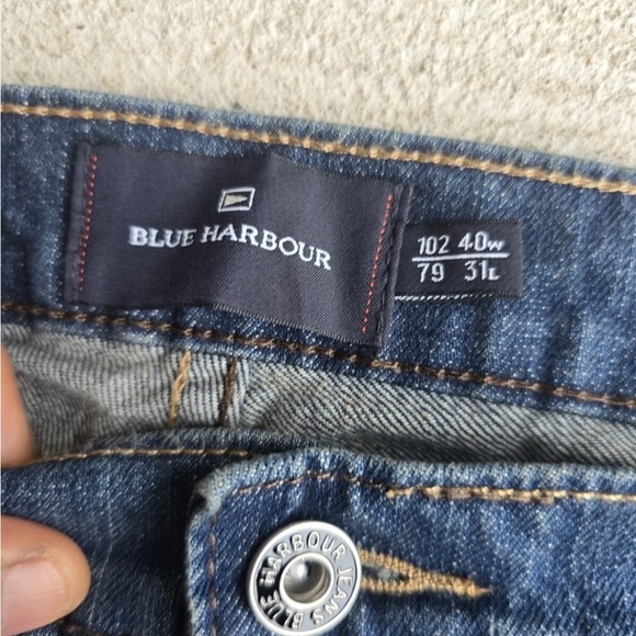 Blue Harbour Jeans Men Blue 40x31 Straight leg Regular Fit Medium Wash  New - Picture 5 of 12
